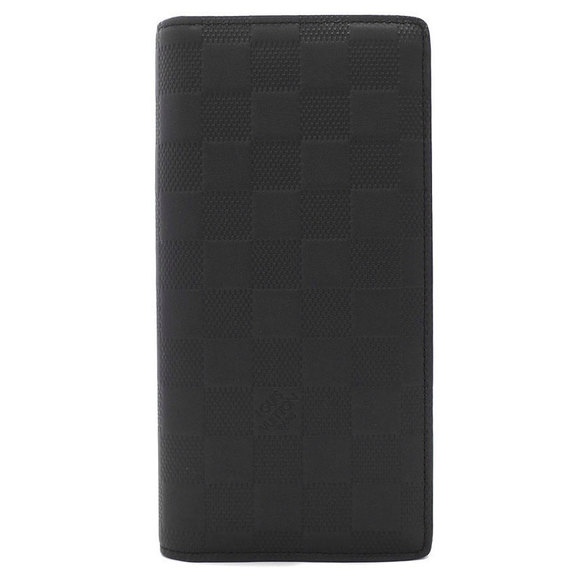 Louis Vuitton Long Black Brazza Damier Wallet Portefeuille Infini Bifold - Picture 1 of 5